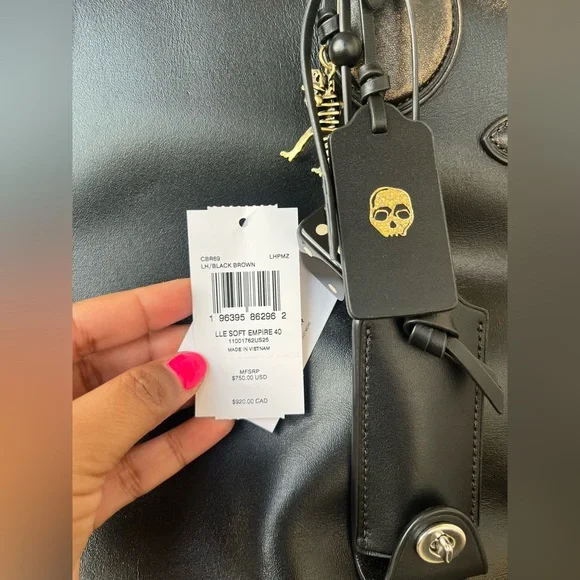 Coach Soft Empire Carryall Bag 40 In Loved Leather - Picture 9 of 11